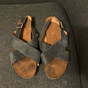 Rule black sandals